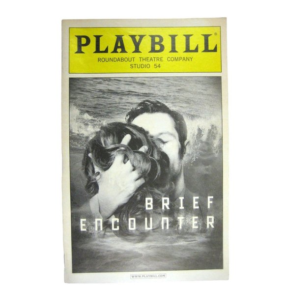 Brief Encounter Playbill 2010 Studio 54 Alessi Ebert Noel Coward Roundabout - Picture 1 of 11